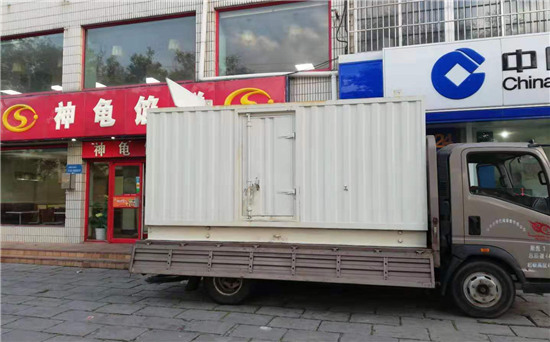 公坡镇出租发电机施工案例